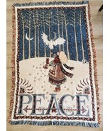 Vintage Mary Engelbreit Peace Tapestry Blanket 44” X 67” Pre-owned Great... - $61.67 CAD