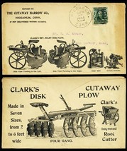 Cutaway Harrow Co 9/29/1904 F &amp; B Advertising Cover - Stuart Katz - £12.55 GBP