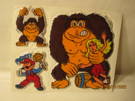 vintage 1980&#39;s Puffy Stickers unused Sheet: Nintendo Donkey Kong - £7.47 GBP