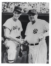 BABE RUTH &amp; TED WILLIAMS 8X10 PHOTO NEW YORK YANKEES NY RED SOX BASEBALL... - $4.94