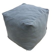 Pouf Foot Stool Ottoman, Unstuffed Supersoft Square Pouf Ottoman Cover, Storage  - £26.91 GBP