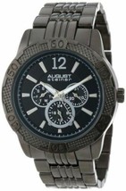 NEW August Steiner AS8058BK Men's Multi-Function Sport Black Dial Bracelet Watch - $41.53
