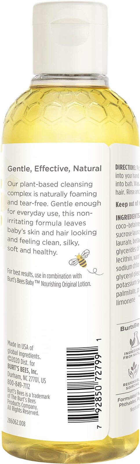 Burt'S Bees Baby Bee Shampoo & Bodywash, Fresh Scent, 8 Fl Oz Item image 9