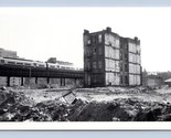 RPPC Elevated Train Through South End Demolition Boston MA UNP Postcard O2 - £15.53 GBP