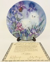 Garden Discovery Plate Lily Chang 1st Issue 1992 Petal Pals Collection Cats - £29.73 GBP