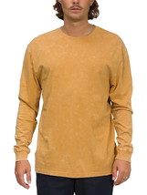 Junk Food Men&#39;s Kendrick Long Sleeve Knit T-shirt in Spruce Yellow-Large - £13.36 GBP