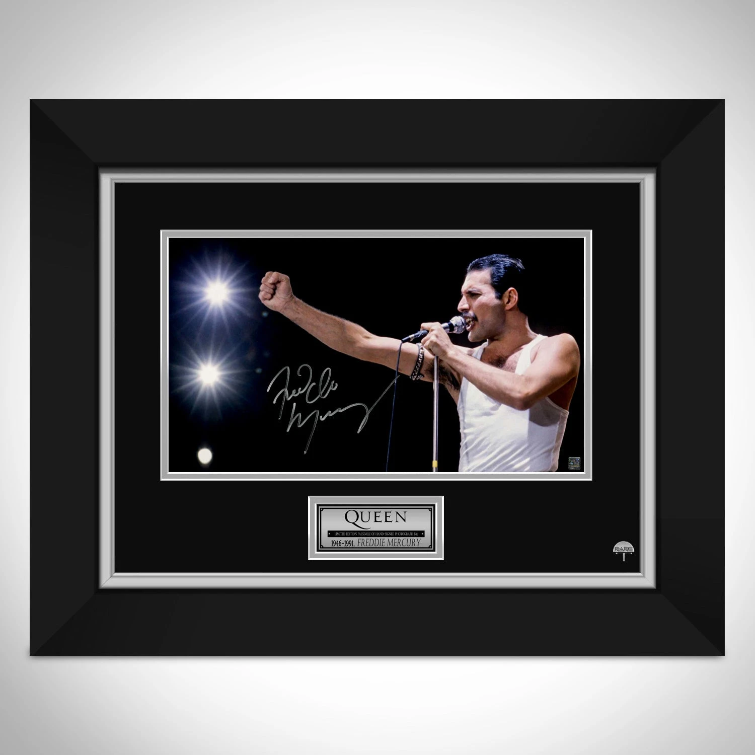 Queen Freddie Mercury Singing Photo Limited Signature Edition Studio Lic... - £188.27 GBP