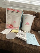 RIVAL 8200 - 2 Quart Frozen Yogurt And Ice Cream Maker With Box Manual Recipes - £20.89 GBP