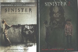 Sinister 1 &amp; 2 : Original Horreur Classique Et Sequel- Ethan Hawke- Neuf 2 USA - £24.72 GBP