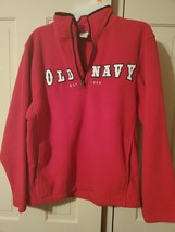 Men&#39;s Red Old Navy 1/4 Zip Pullover Jacket Size Medium - $22.76