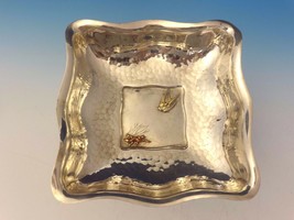 Mixed Metals by Whiting Sterling Bowl Square Applied Bird &amp; Lizard (#0052) - £1,985.15 GBP