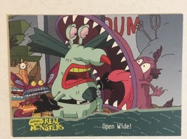 Aaahh Real Monsters Trading Card 1995  #40 Open Wide - £1.54 GBP