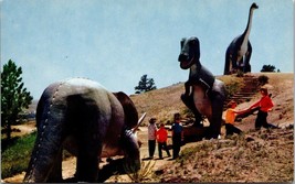Dinosaur On Skyline Drive Rapid City South Dakota Postcard Unposted - £7.84 GBP