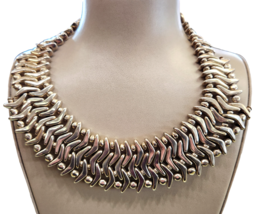 Uno De 50 Short Cleopatra Statement Necklace Choker 1.5&#39;&#39; Thick - £300.48 GBP