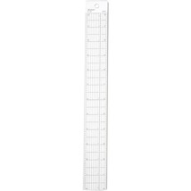 Westcott Grid Ruler with Metal Cutting Edge, 1.5 x 12&quot;, Transparent (B-1M) - £15.17 GBP