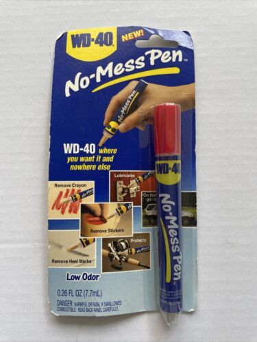 WD-40 No Mess Pen Low Odor Lubricates Protects Removes 0.26 oz  Sealed New - $15.99