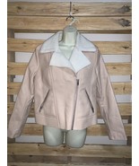 Charlotte Russe Fleece Lined Light Pink Bomber Jacket Woman’s Size M KG - $27.14 CAD