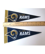 ST. LOUIS RAMS  Felt Pennant Lot of 2 Football Sports Theme (Felt)  - $6.00