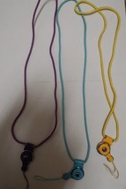 Detachable Lanyard Key Sling Hook Necklace Three Colors Cellphone Strap 17&quot; - £5.85 GBP