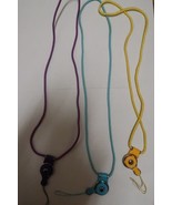 Detachable Lanyard Key Sling Hook Necklace Three Colors Cellphone Strap 17&quot; - $10.22 CAD