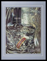 1990 Smirnoff Vodka Rock Czar 11x14 Framed ORIGINAL Vintage Advertisement - $34.64