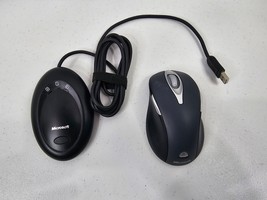 Microsoft Wireless Laser Mouse 5000 Model 1058 &amp; USB Receiver 1053  Test... - $23.36