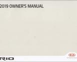 2019 Kia Rio Owner&#39;s Manual Original [Paperback] Kia - £36.75 GBP