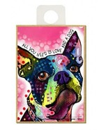 All You Need Is Love And A Dog Boston Terrier Pop Art Fridge Magnet 2.5x... - £4.59 GBP