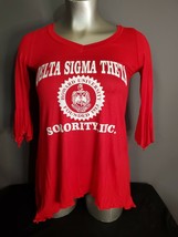 Delta Sigma Theta Sorority Red Blouse T-SHIRT Delta Sigma Theta Top - £27.37 GBP