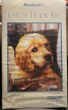 New Labrador Puppy Love Latch Hook Kit Wonder Art Dog #4670 Caron 12&quot; x 12&quot; - £6.75 GBP