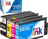 Premium  950XL 951XL Black/Yellow/Cyan/Magenta Replacement Ink Cartridge... - £15.33 GBP