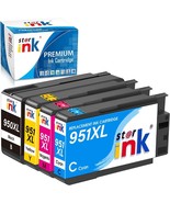 Premium  950XL 951XL Black/Yellow/Cyan/Magenta Replacement Ink Cartridge... - £15.42 GBP