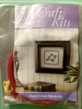 Creative Home Arts Club Craft Kit-Floral Cross Stitch Kit - $9.78