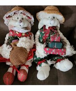 Vintage House Of Lloyds ~ Floyd &amp; Flossie ~ Porcelain Face Rabbit Shelf ... - $568.68 MXN