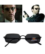 Fashion Cool The Matrix Agent Smith Neo Style Polarized Sunglasses Rimless - $355.41 MXN