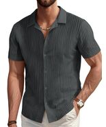 PJ PAUL JONES Men&#39;s Casual Lightweight Wrinkle-Free Shirt Dark Gray Size M - $174.52 MXN