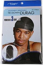 DuRag Black Lot 2pcs packs Smooth Thick Shiny Silky Doo Stocking Wave Cap - £5.32 GBP