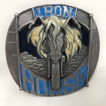 VTG Bergamot Iron Horse Motorcycle Multi-Color Belt Buckle Tanside Dragon Design - $79.19