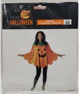 Happy Halloween Adult Women Jack O Lantern Pumpkin Poncho Size One Size - $451.87 MXN