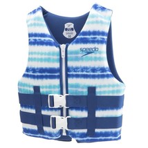 Speedo Youth Life Jacket Vest - Blue Tie-Dye - 50-90 lbs. - £19.43 GBP