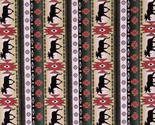 Cotton Southwestern Trekking Stripe Moose Green Fabric Print by Yard D46... - £10.32 GBP