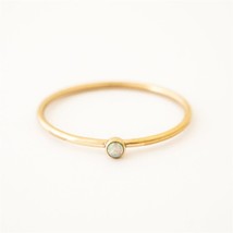 14K Gold Filled Tiny Opal Ring Knuckle Ring Minimalism Gold Jewelry Anillos Muje - £24.39 GBP