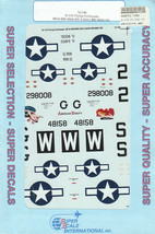 1/72 SuperScale Decals B-17G Flying Fortress American Beauty Bobby Sox 72-746 - $14.85