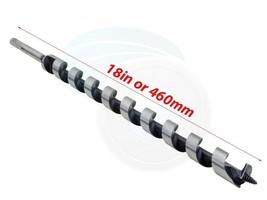 15/16 18inch Auger Drill Bit 24x460mm for Wood Studs Joists Drilling - £22.28 GBP