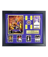 Kobe Bryant Final Lakers Game Used Confetti / Last Season Ticket Framed ... - £288.74 GBP