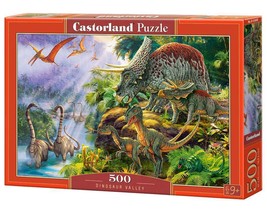 500 Piece Jigsaw Puzzle, Dinosaur Valley, Prehistoric scenery, dinosaur puzzle, - $627.56 MXN