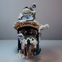 Blue Sky Clayworks Heather Goldminc Cozy Corner Cafe Tealight Candle Holder - $47.49