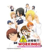 DVD Anime Working!! (Wagnaria) Season 1+2+3 +www.working (1-52 End) English Sub - £27.10 GBP