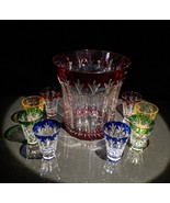 Faberge Palais Crystal Champagne Ice Bucket and Shot Glasses NIB - $3,357.80 CAD