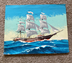 Sailing Ship On Rough Seas Art Print - £23.59 GBP